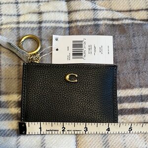 Black Leather Card Holder